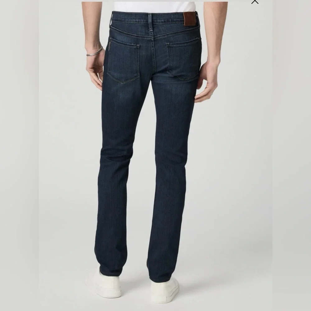 PAIGE Lennox Men's Slim Jeans in Dark Blue